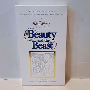 Beauty And The Beast Work In Progress (VHS, 1991)-New York Film Festival-